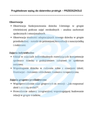 Psycholog – przykładowe wpisy do dziennika praktyk