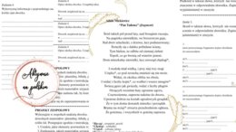 "Pan Tadeusz" - fragment o dworku (karty pracy i projekt)