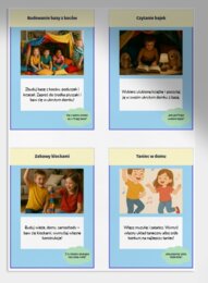 Karty Obrazkowe: „Co robimy, gdy pada deszcz?”