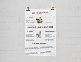 Zasady segregacji odpadów. Recykling. Kolorowe kosze