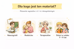 PISOWNIA WYRAZÓW Z Ż I RZ NIEWYMIENNYM [Karta pracy, sprawdzian]