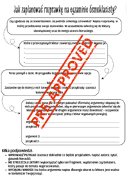 ROZPRAWKA - wprowadzenie i ćwiczenia