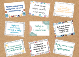 Plakaty z hasłami - nowy rok szkolny