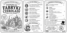 Charlie i fabryka czekolady zestaw materiałów czarno-białe