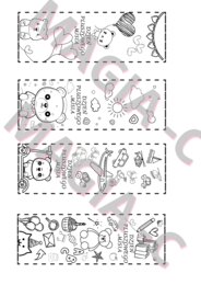 Dzień pluszowego misia - zakładki do książki 4 wzory