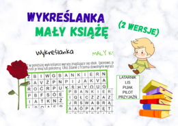 Wykreślanka - Mały Książę (2 wersje)