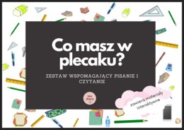 Co masz w plecaku? Ćwiczymy pisanie i czytanie po polsku! (polski dla obcokrajowców)