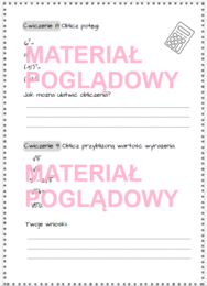 Kalkulator. Karta pracy. Na początek. Na rozgrzewkę. Pierwsza lekcja.