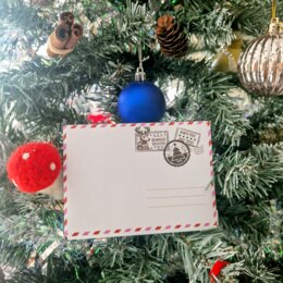 List od Mikołaja + koperta + ślady Mikołaja, Renifera i Elfa/ Mikołajki/ Wigilia