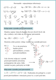Pierwiastki - najważniejsze informacje i wzory