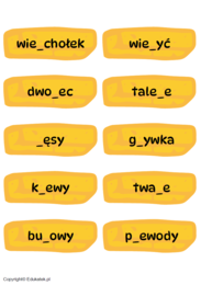 Ortograficzne frytki – zabawa ortograficzna