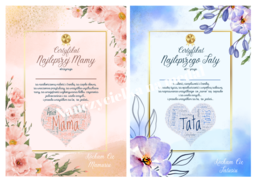 Certyfikat Najlepszej Mamy i Certyfikat Najlepszego Taty - PAKIET - Dzień Mamy i Taty