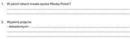 Wstęp do Młodej Polski - szybka kartkówka