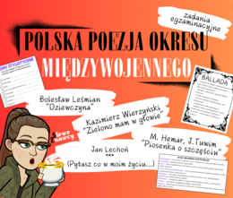 POEZJA DWUDZIESTOLECIA MIĘDZYWOJENNEGO - zadania egzaminacyjne