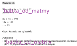 Próbny egzamin ósmoklasisty - MATEMATYKA