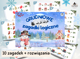 GRUDNIOWE ZAGADKI LOGICZNE Świąteczne Łamigłówki Matematyczne do Druku dla Klas 4–8