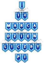Girlanda 14 MARCA   DZIEŃ LICZBY PI