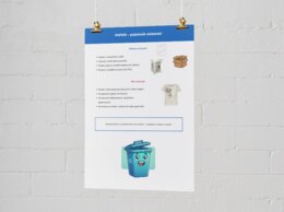 Instrukcje segregacji śmieci w szkole