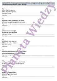 RODZAJNIKI (A, AN, THE) the articles E8 – Zbiór zadań do egzaminu ósmoklasisty z języka angielskiego. Poziom A2/A2+ – 10 STRON ZADAŃ, różnice w stosowaniu a, an i the w zadaniach, ćwiczenia użycia w sytuacjach codziennych, wypełnianie luk w tekście, twor