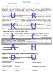 UKŁAD RUCHU - SPRAWDZIAN