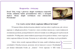 Rozprawka - ćwiczymy