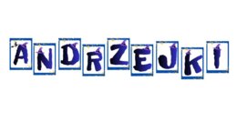 Andrzejki - napis, dekoracja.