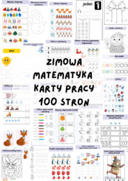 Zimowa Matematyka- 100 kart pracy