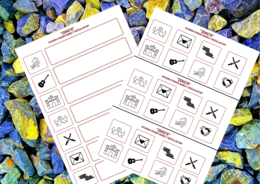 "ZEMSTA" – ikonki – wklejki – karta pracy – lektury 7-8