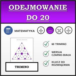 Trimino - Odejmowanie do 20 | matematyka