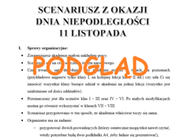 Scenariusz uroczystości 11 listopada Święto Niepodległości LAST MINUTE