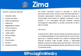 Zima - Czytam i rozumiem - Kolejność zdarzeń