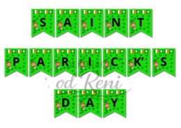 Dzień Świętego Patryka Saint  Patrick's Day girlanda