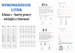 WPROWADZENIE LITER klasa 1 - karty pracy (pdf)