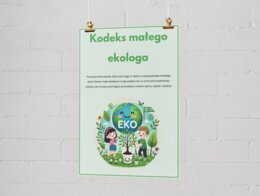 Plakaty edukacyjne. Jak segregować śmieci? Kodeks małego ekologa - zasady dbania o przyrodę. (nie śmieć, podlewaj rośliny, oszczędzaj wodę)