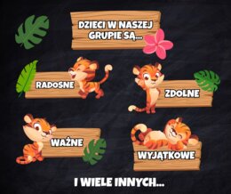 "Dzieci w naszej grupie są..." - GRUPA TYGRYSKI