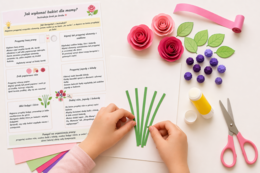 Bukiet dla mamy – praca plastyczna krok po kroku