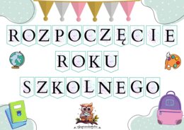 Girlanda ROZPOCZĘCIE ROKU SZKOLNEGO