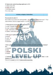 Test  leksyka  E8_50 zadań+ klucz_Polski Level Up