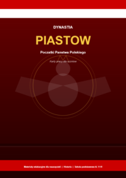 DYNASTIA PIASTÓW - Karta pracy ucznia