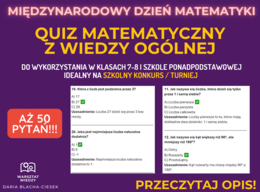 QUIZ MATEMATYCZNY Z WIEDZY OGÓLNEJ - 50 PYTAŃ Z ODPOWIEDZIAMI! 🧮 Świetny na lekcje, konkursy i zajęcia dodatkowe! 🎲✨ . Idealny quiz na lecję matematyki dla prawie wszystkich poziomów. Praca klasowa na lekcję otwartą. Ciekawa lekcja matematyki.