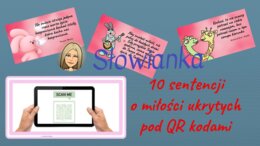 Ukryte pod QR kodami sentencje o miłości