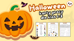 Słówka na HALLOWEEN - Karty pracy z angielskiego dla klas 1-3 (wykreślanki, kodowanie, krzyżówka, kolorowanki i WIĘCEJ!)