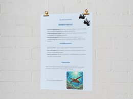 Plakat o zagrożonych gatunkach