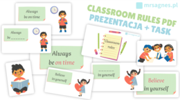CLASSROOM RULES PDF PREZENTACJA + TASK