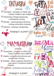 Wklejki na Dzień Mamy i Taty