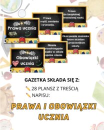 Gazetka szkolna - PRAWA I OBOWIĄZKI UCZNIA