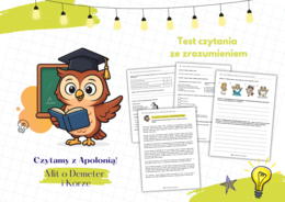 Mit o Demeter i Korze. Czytanie ze zrozumieniem. Mitologia grecka. Test czytania ze zrozumieniem