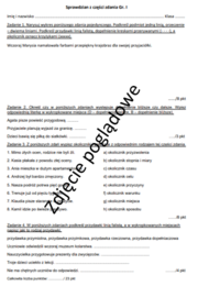 Sprawdzian części zdania, wykres zdania pojedynczego, dopełnienie, przydawka, okolicznik