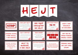 STOP HEJT! – gotowa gazetka szkolna (Zestaw materiałów PDF)