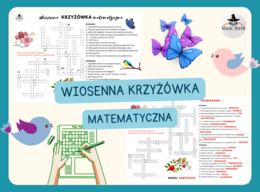 WIOSENNA KRZYŻÓWKA MATEMATYCZNA, WIOSNA, Pierwszy dzień wiosny